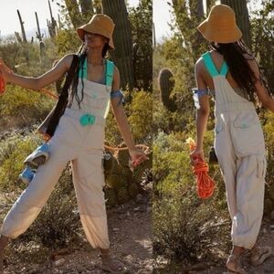 Free People Movement Morning Meadow MEDIUM Oatmilk Combo Onesie